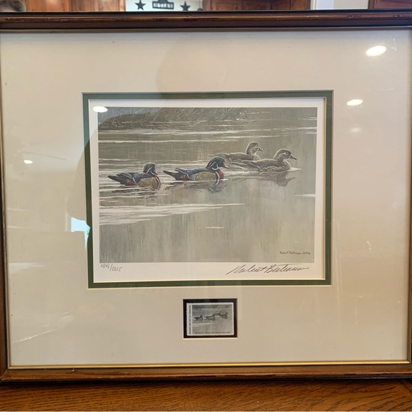 1987 Robert Bateman #1848 Hurricane Lake Wood Ducks - Picture 2 of 10